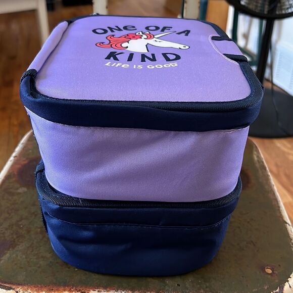 1 LEFT! purple-Life Is Good Zipperless Lunch Pack Unicorn 🦄 - Picture 4 of 7